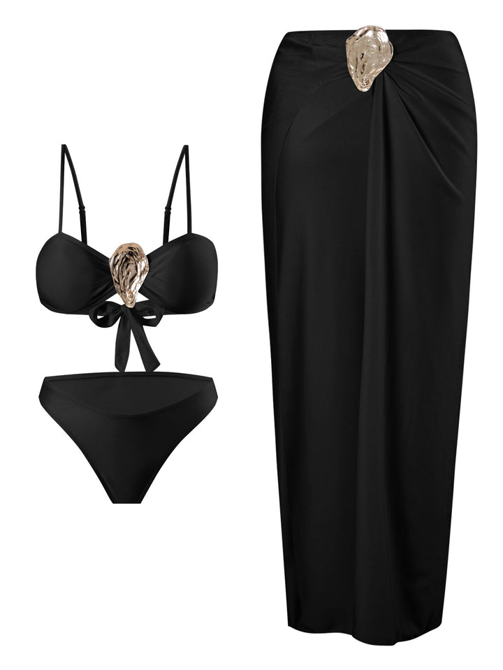 Damen Bikini-Set mit elegantem Wickelrock Drune