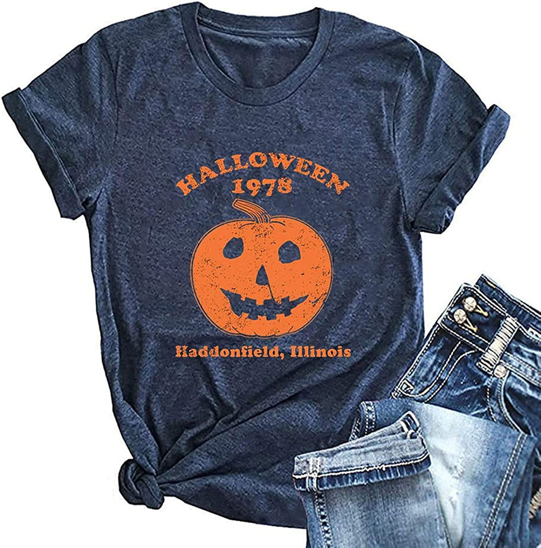 Herren Halloween-Themen Grafik T-Shirt Drune