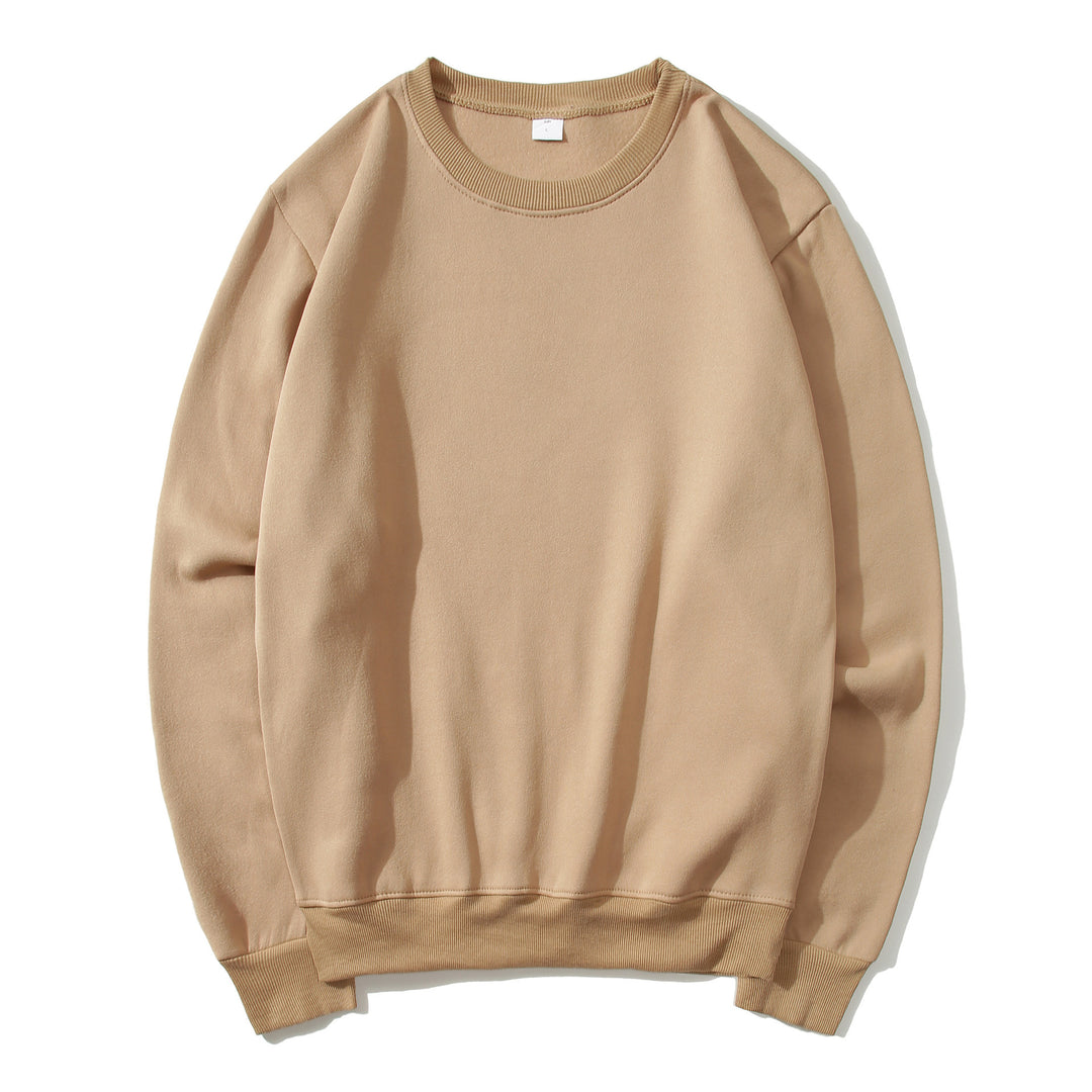 Unisex zeitloser Rundhals-Sweater ohne Kapuze mit angerauter Innenseite und verstärktem Nacken Drune