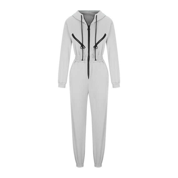 Damen nan kurzes Halbzip-Loungewear-Set mit elastischem Taillenbund und oversized Schnitt Drune