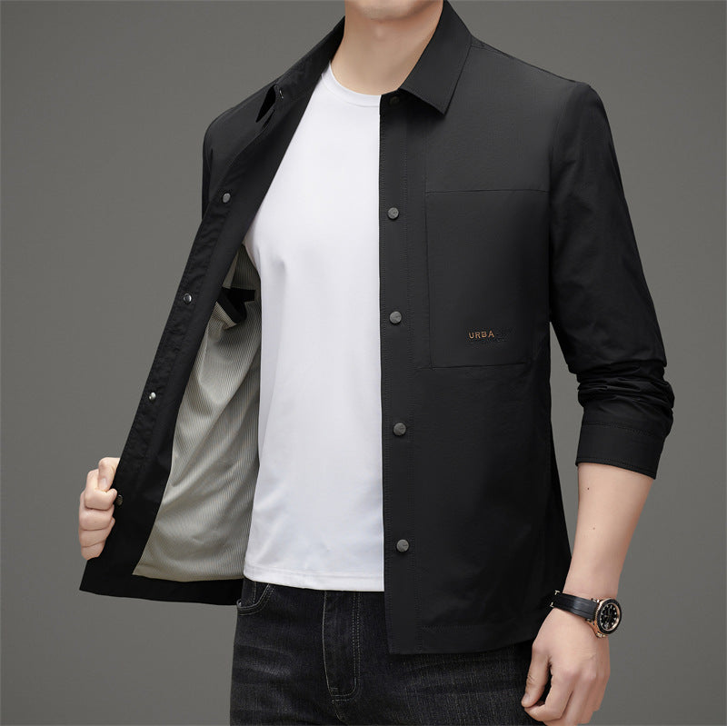 Herren leichte Jacke mit praktischen Taschen und atmungsaktiver Membran Drune
