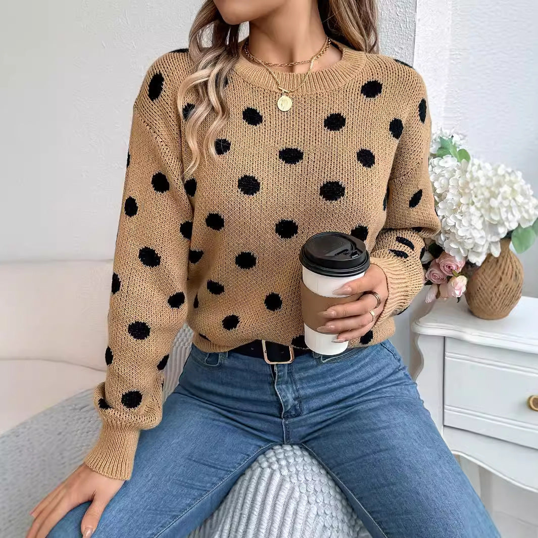 Drune | Polka Dot Strickpullover
