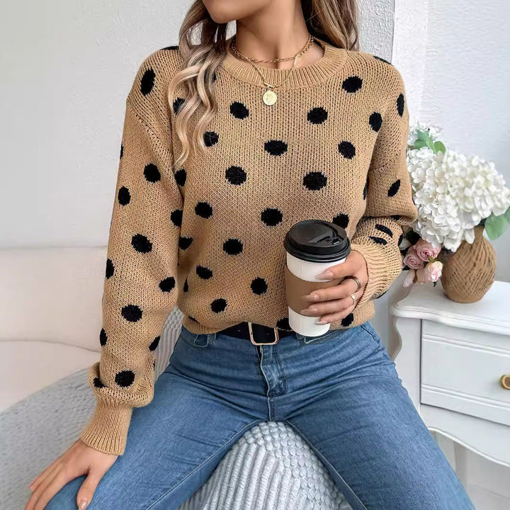 Drune | Polka Dot Strickpullover