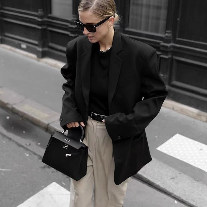 Damen Eleganter und lässiger Blazer mit dezenten Details Drune