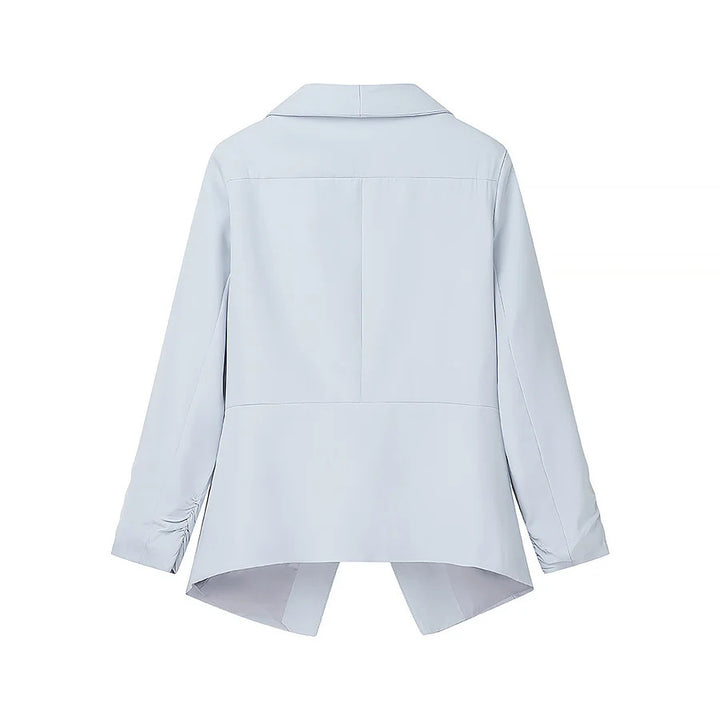 Damen elegante Blazerjacke mit lässigem Schnitt und modischem Revers Drune