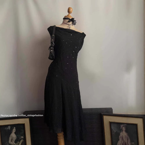 Damen Elegantes Abendkleid mit verführerischen Glitzerakzenten Drune