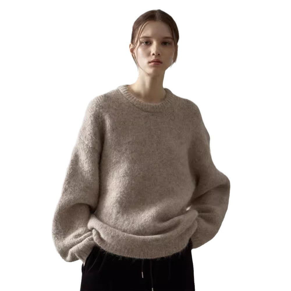 Damen Kuscheliger Oversize-Pullover mit weichem Material Drune