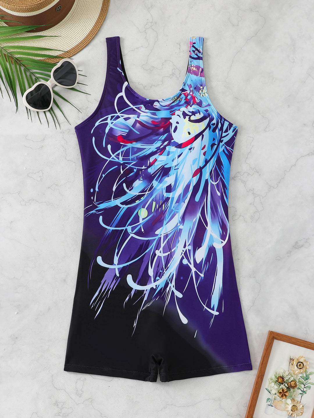 Damen Sportlicher Schwimmanzug Drune