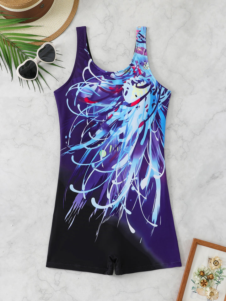 Damen Sportlicher Schwimmanzug Drune