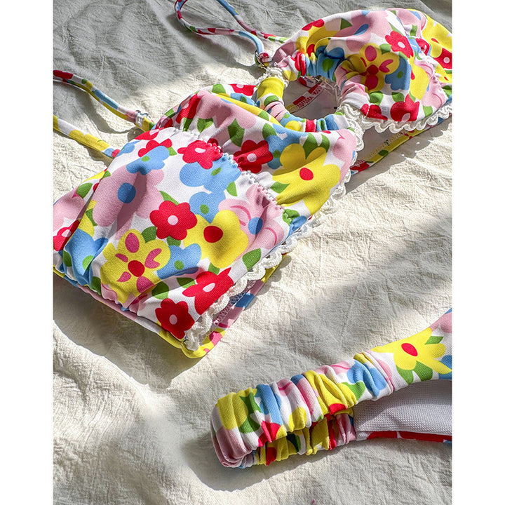 Damen Blumiger Bikini Drune