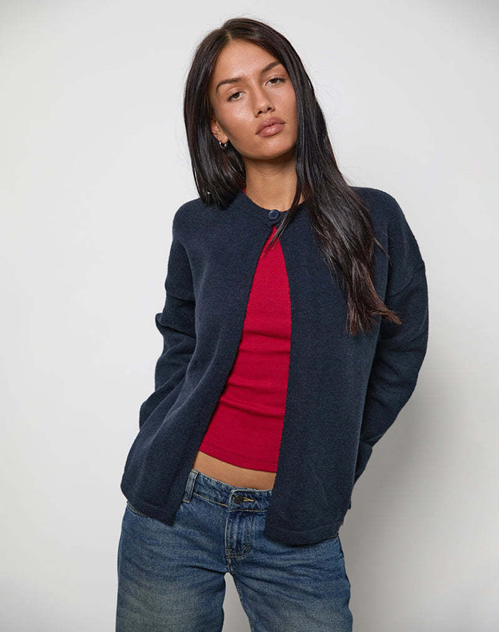 Damen Strickjacke mit praktischen Knopfdetails und lässigem Schnitt Drune