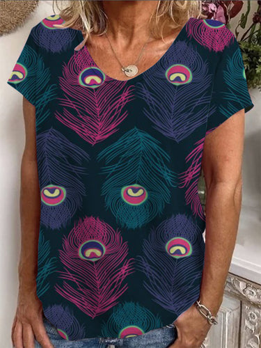 Damen Lockere Bluse mit buntem Paisleymuster Drune