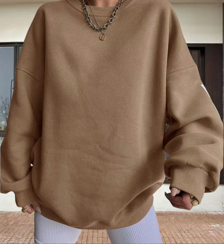Damen Oversized Sweatshirt mit grafischen Akzenten Drune