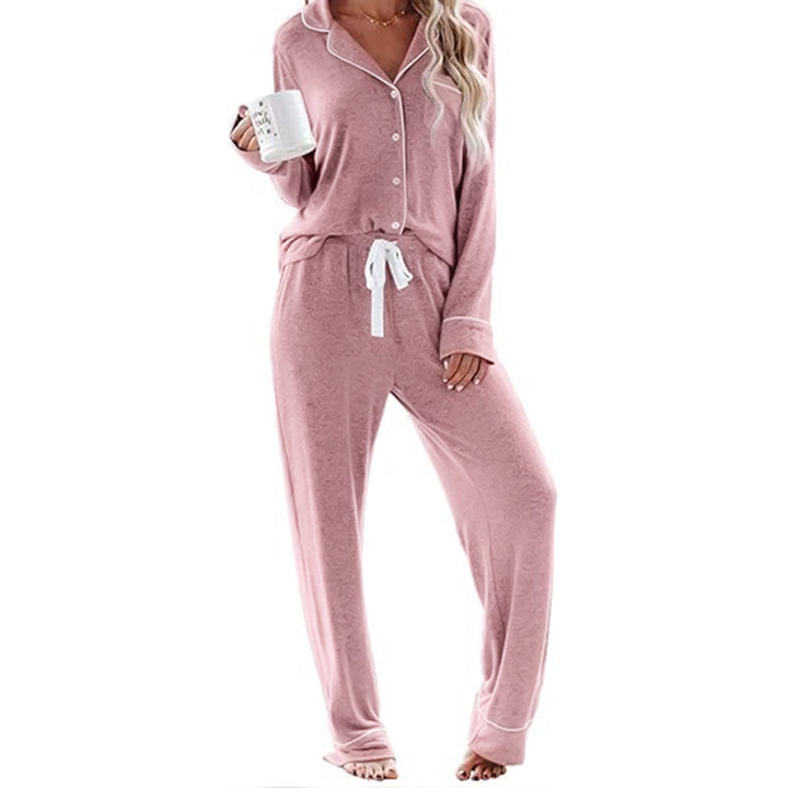 Damen Schlafanzug-Set aus weichem, atmungsaktivem Material Drune