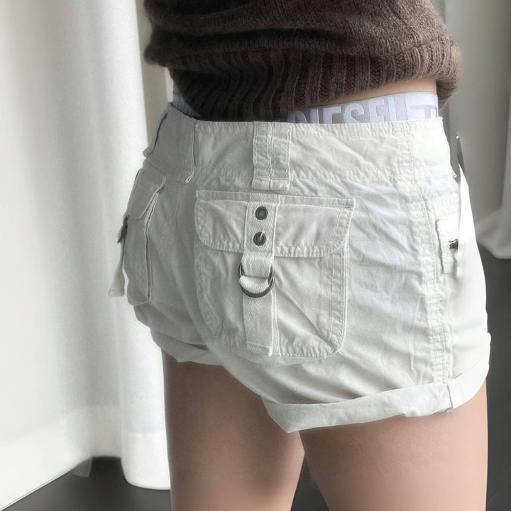 Damen leichte Shorts mit praktischen Reißverschlusstaschen Drune