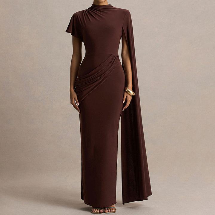 Damen Elegantes Kleid mit einzigartigem Drapierungsdesign Drune