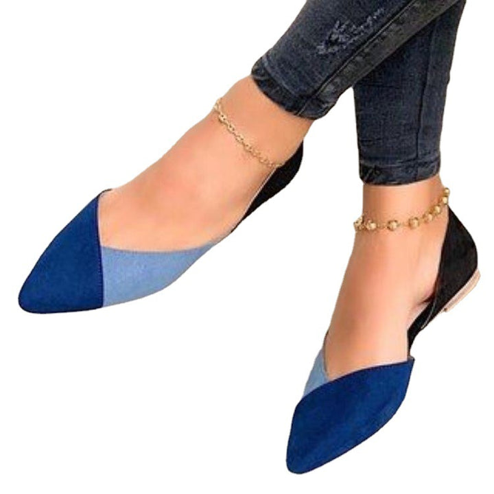 Damen modische Ballerinas mit raffiniertem Fersen-Design und einzigartigen Farbakzenten Drune