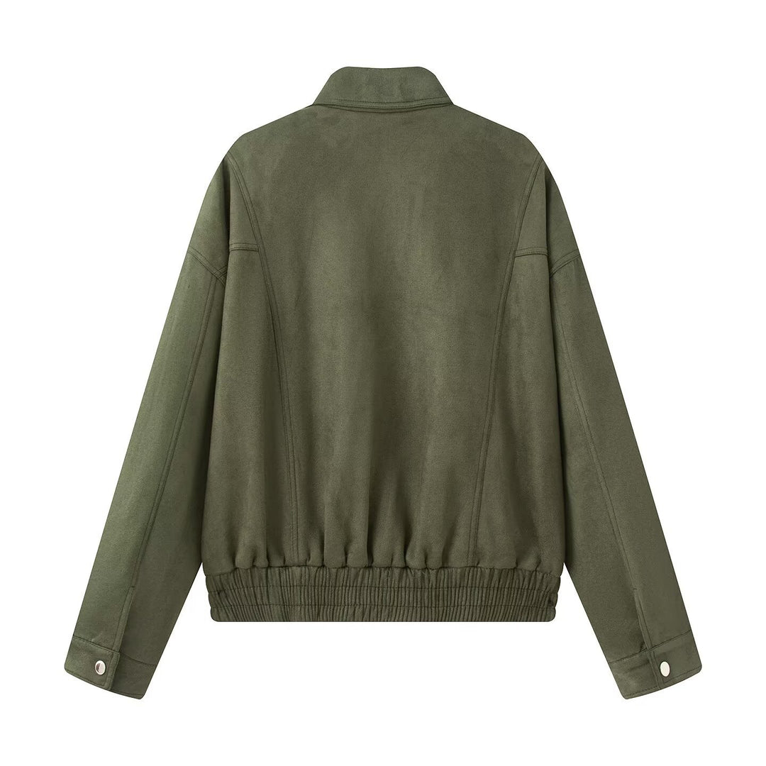 Damen Übergangsjacke im modernen Oversize-Schnitt mit praktischen Taschen Drune