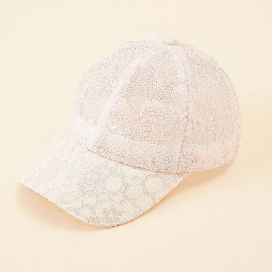 Damen Baseballmütze mit elegantem Spitzenmuster und atmungsaktiver Struktur Drune