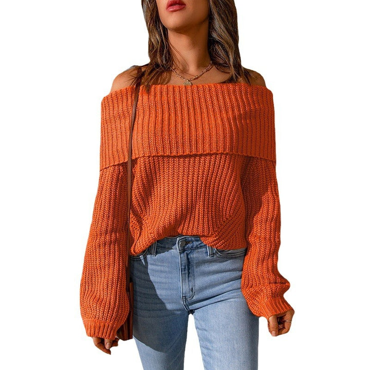 Damen Off-Shoulder Strickpullover Drune