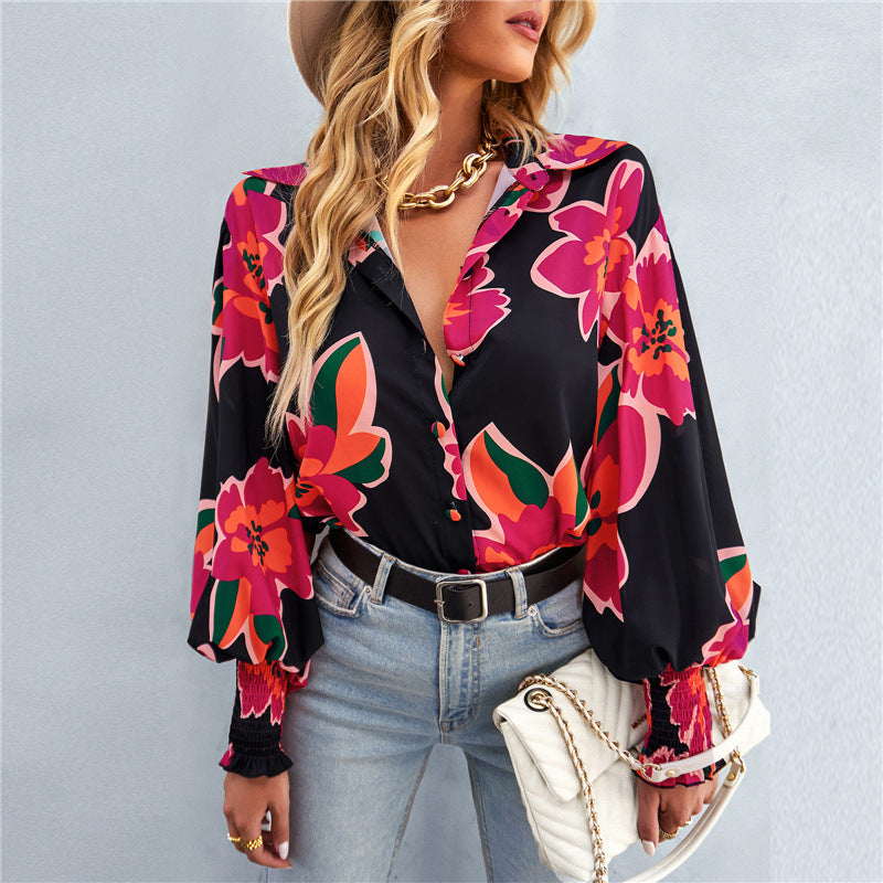 Damen Button-Up Karo Übergröße Hemd Drune