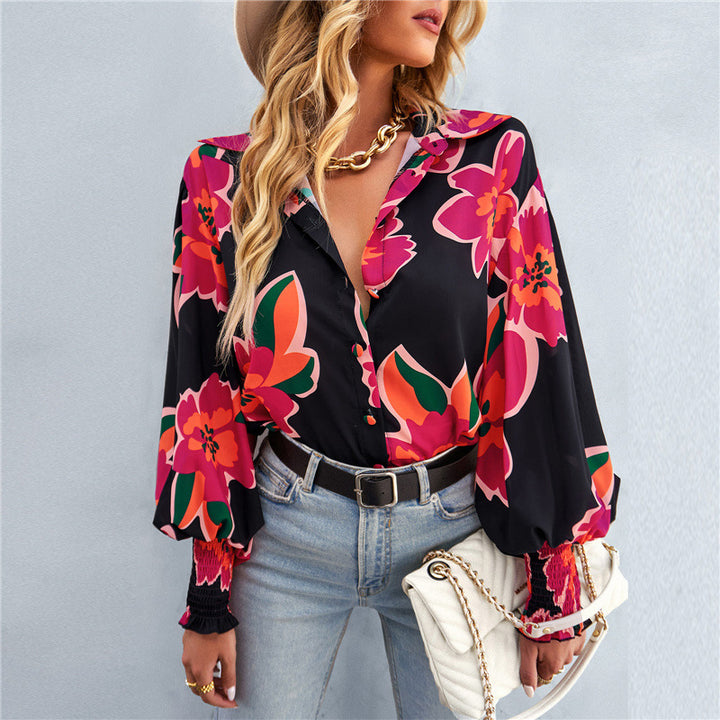 Damen Button-Up Karo Übergröße Hemd Drune