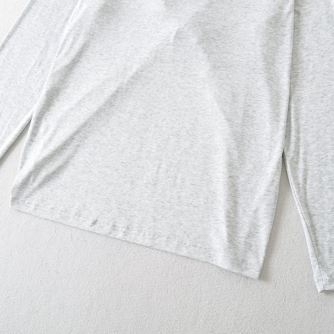 Damen Lässiges Langarmshirt mit weitem Schnitt und bequemer Passform Drune
