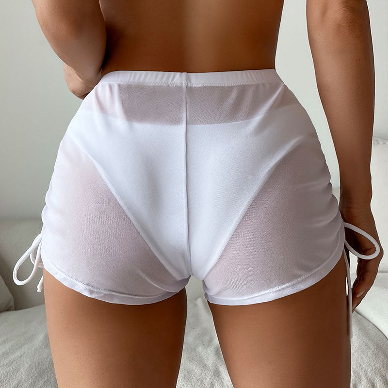 Damen Stylische Badeshorts mit Raffungen Drune