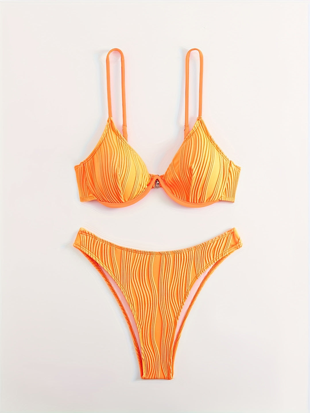 Damen Bikiniset mit elegantem Faltenmuster Drune