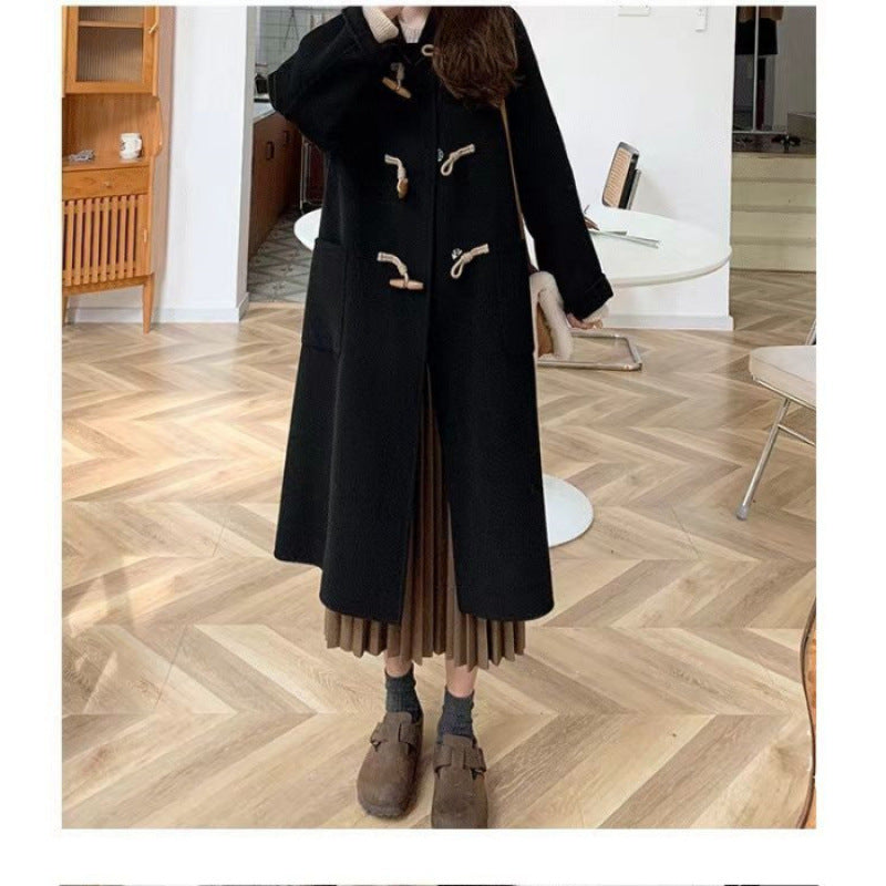 Damen Dufflecoat mit praktischen Taschen und dekorativen Holzknebeln Drune
