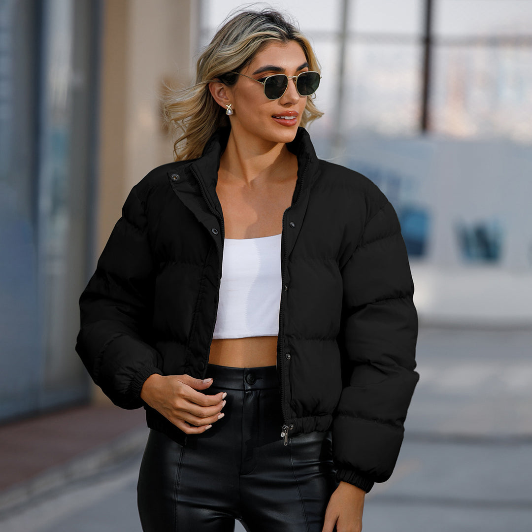 Damen modische kurz geschnittene Steppjacke Drune