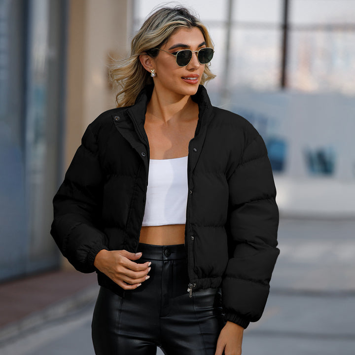 Damen modische kurz geschnittene Steppjacke Drune