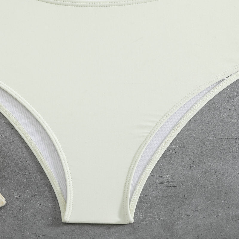 Damen Einteiler Badeanzug mit elegantem Cut-Out und modischen Trägerschlaufen Drune