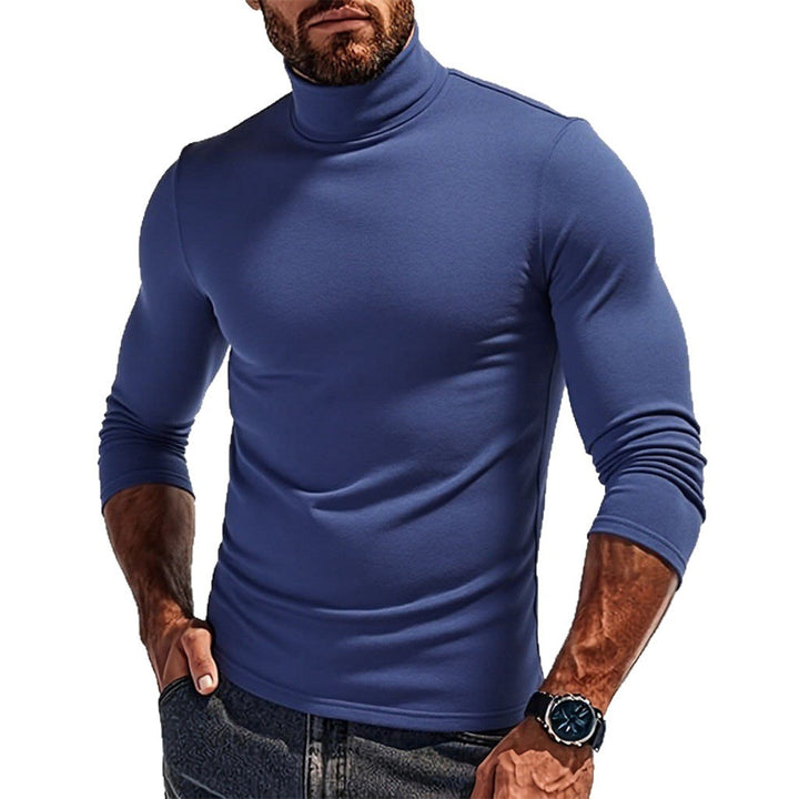 Herren Rollkragenpullover aus elastischem Material Drune