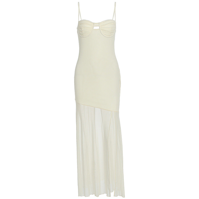 Damen Maxikleid mit elegantem Cut-Out und fließendem Design Drune