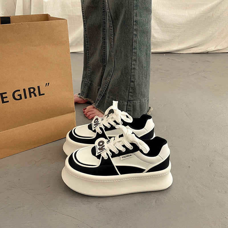 Damen Modische Plateau Sneakers mit innovative Dämpfungstechnologie Drune
