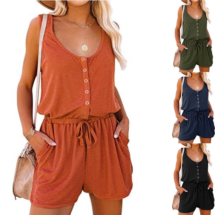 Damen Freizeit Button-Up Overall Drune