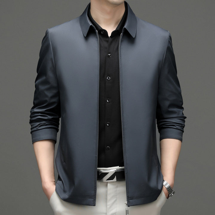 Herren Übergangsjacke mit elegantem Stehkragen und flexiblem Reißverschluss Drune
