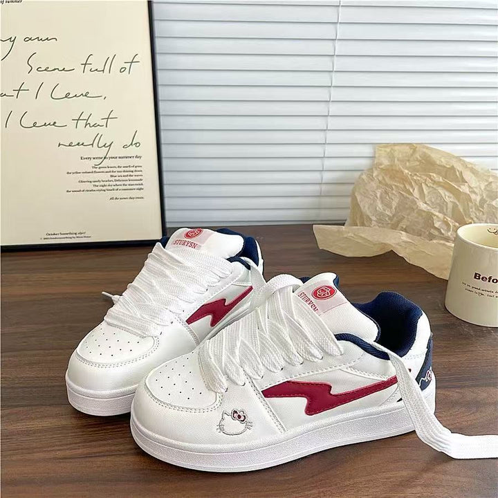 Damen Sneakers mit süßem Tierdesign und flauschigen Details Drune
