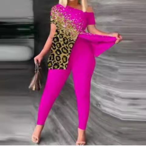 Damen Figurbetonter Jumpsuit mit Off-Shoulder Design und Glamourösen Akzenten Drune