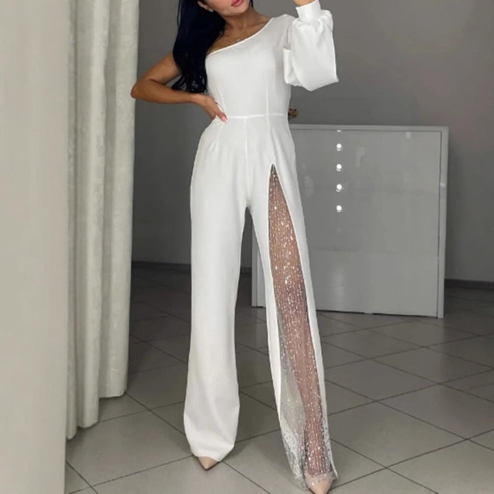Drune | Sexy einseitiger High-Slit-Jumpsuit