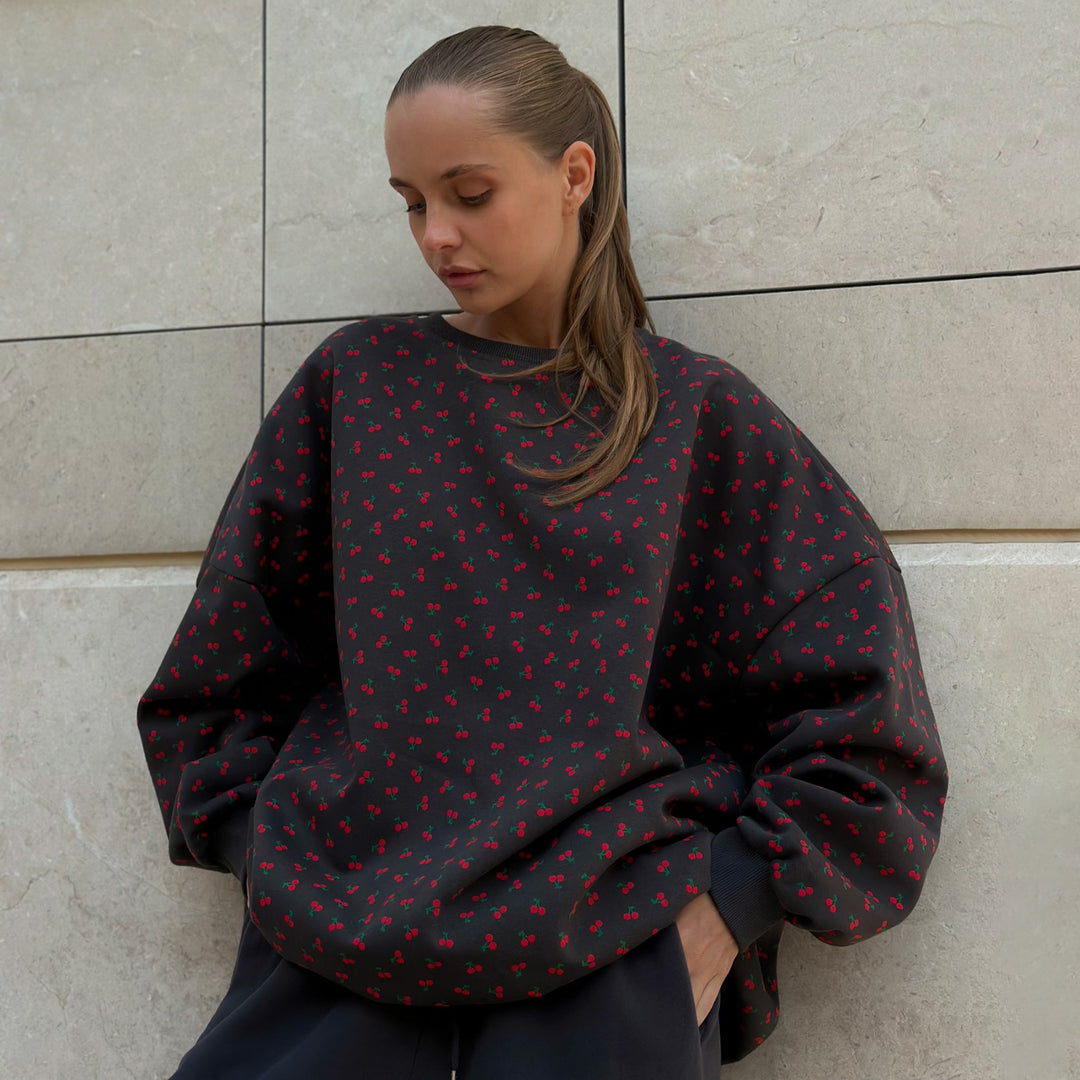 Damen Sweatshirt im floralen Design Drune