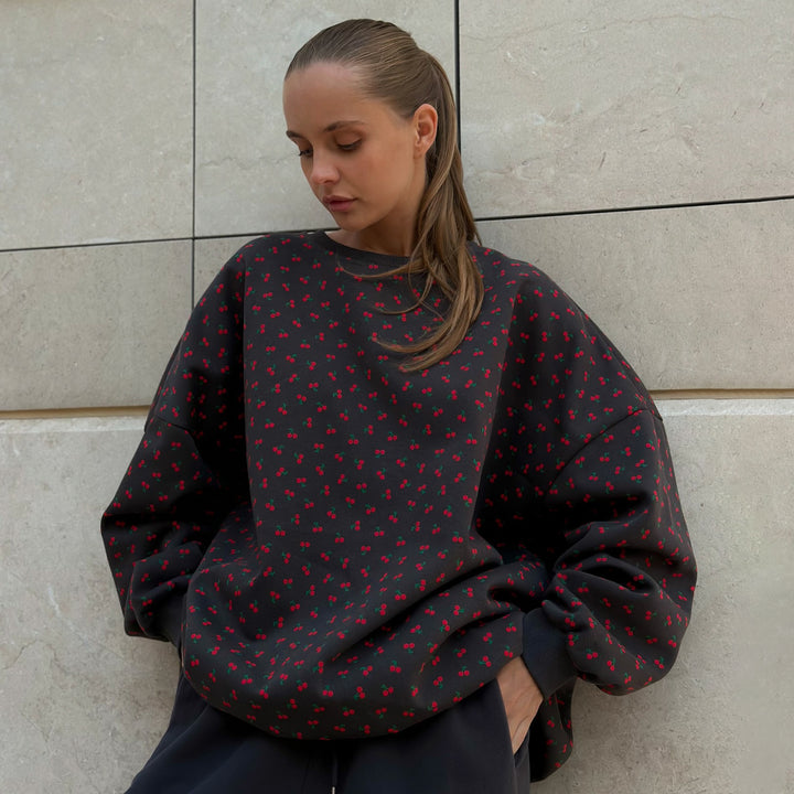 Damen Sweatshirt im floralen Design Drune
