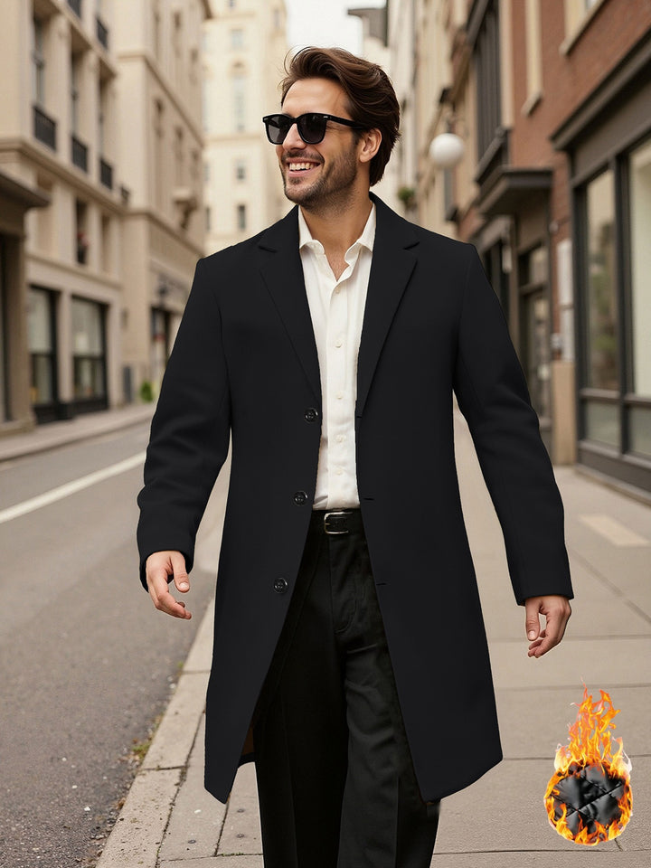 Herren eleganter doppelreihiger Mantel Drune