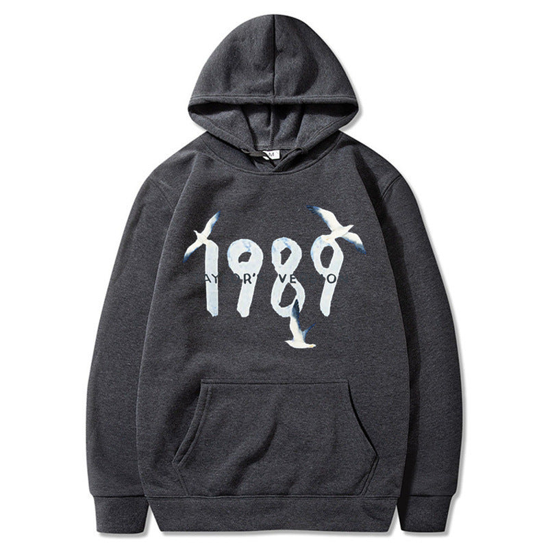 Damen Kapuzenpullover mit kreativem Vogelmotiv und hochwertiger Baumwolle Drune