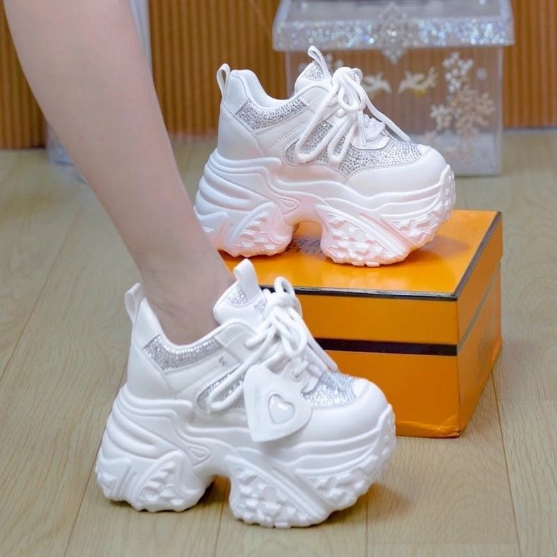 Damen Chunky Sneakers mit glitzernden Akzenten und stylischem Design Drune