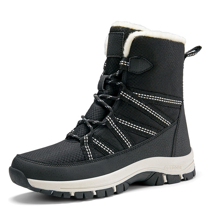Damen Isolierte Winterstiefel mit rutschfester Sohle und atmungsaktivem Obermaterial Drune