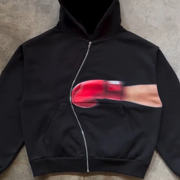 Damen Hoodie mit innovativem grafischem Design Drune