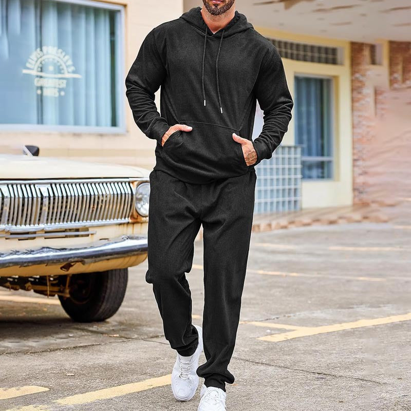 Herren Kapuzenpullover und Jogginghose Set Drune