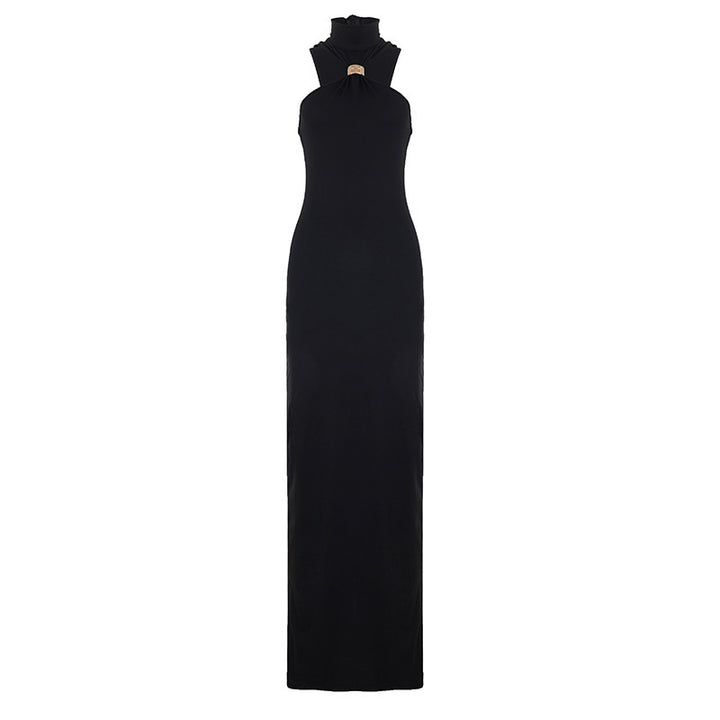 Damen Abendkleid mit schickem Halterdesign und eleganter Silhouette Drune
